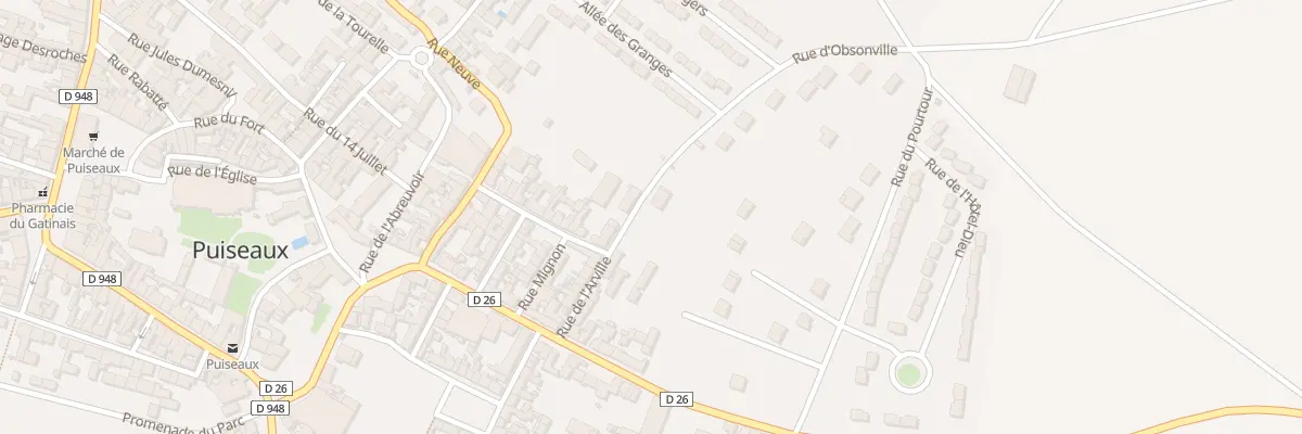 Plan du 2T Rue d’Obsonville à Puiseaux