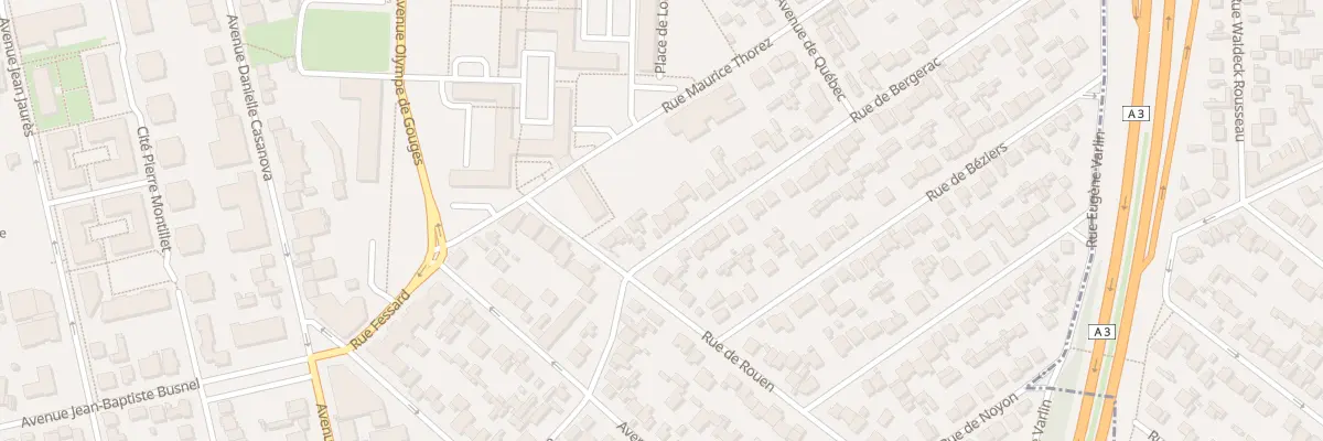 Plan du 7 Rue de Bergerac au Blanc-Mesnil
