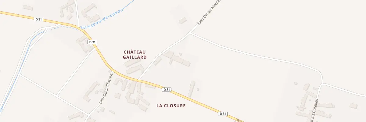 Plan du 4 Chateau Gaillard à Juranville