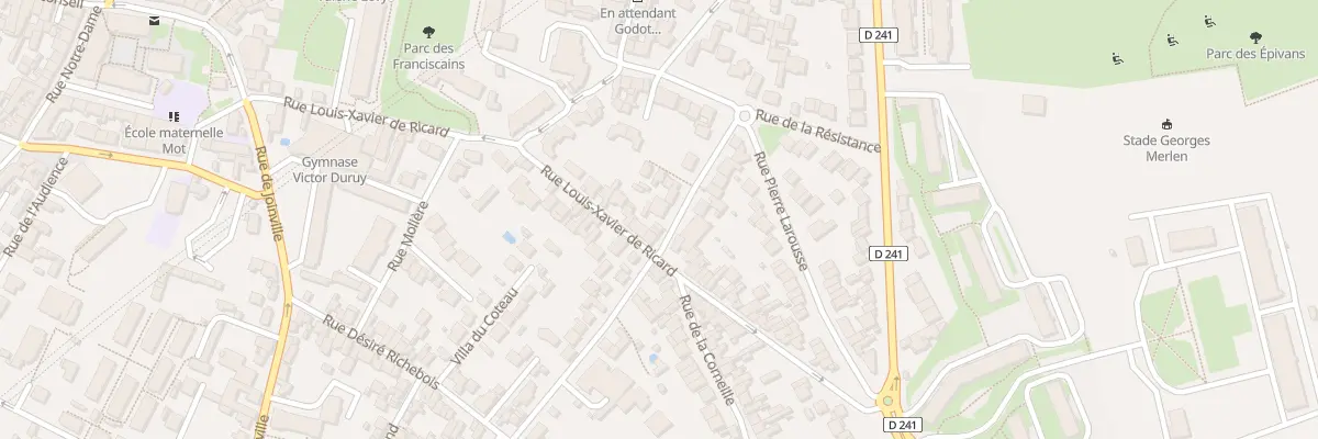 Plan du 13 Rue Louis-Xavier de Ricard à Fontenay-sous-Bois