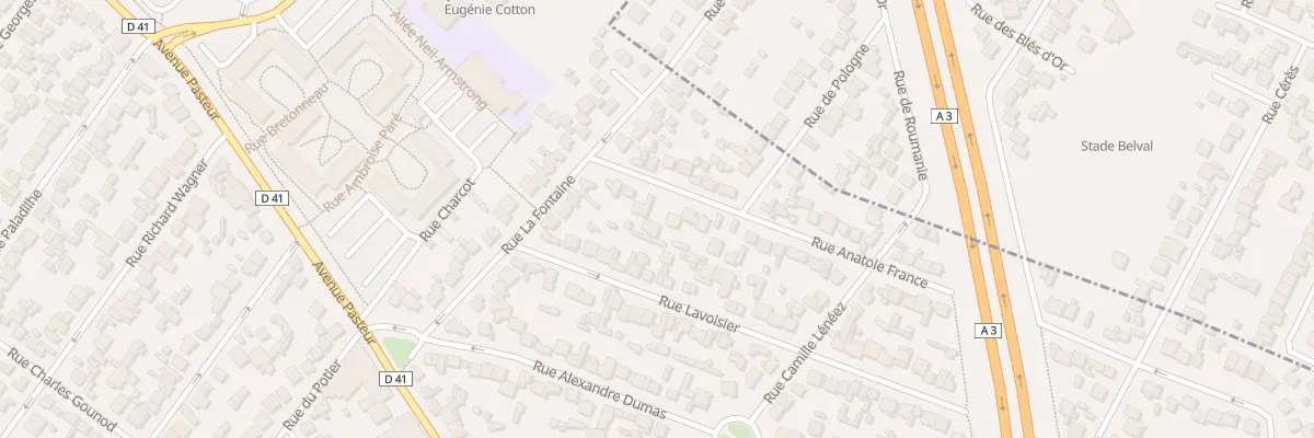 Plan du 10 Rue Anatole France au Blanc-Mesnil