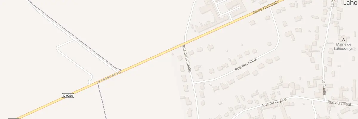 Plan du 15 Rue de la Cavee à Lahoussoye