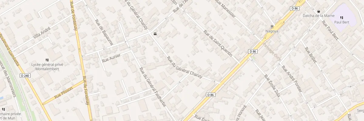 Plan du 22 Rue General Chanzy à Nogent-sur-Marne