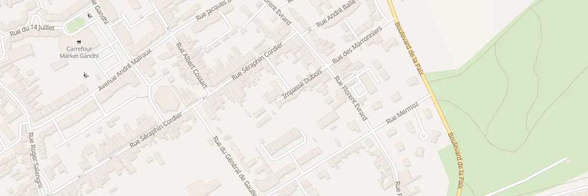 Plan du 4 Imp Dubois Rue Evrard à Auchel