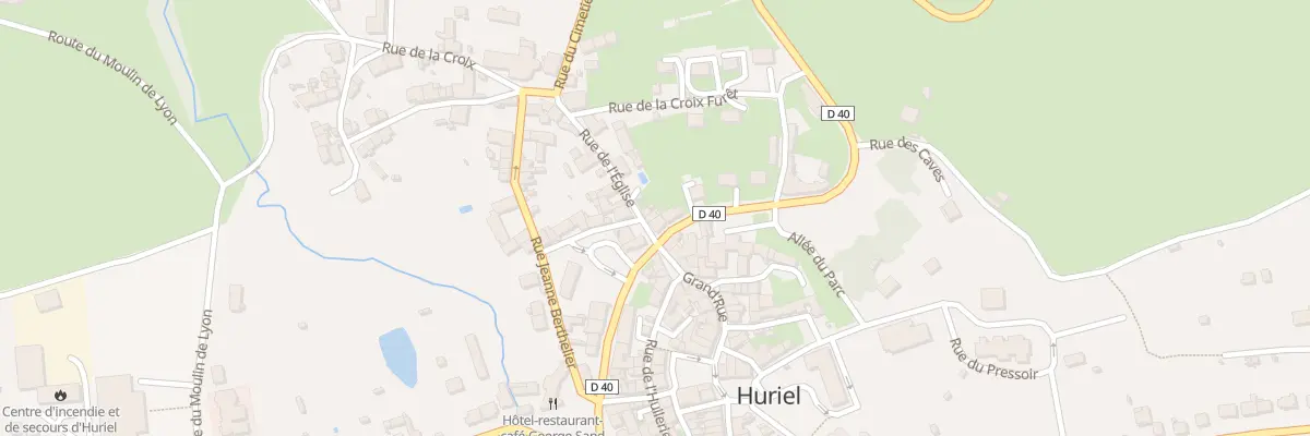 Plan du 4 Rue de l’Église à Huriel