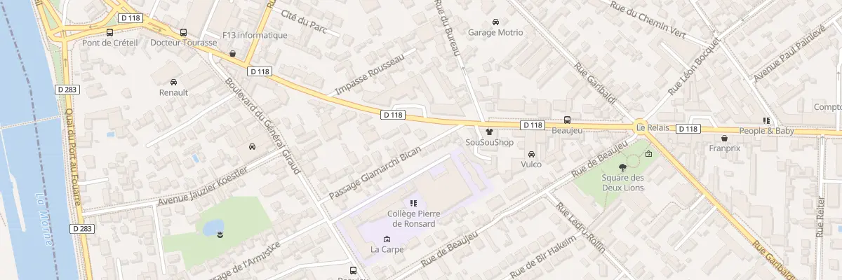 Plan du 38 Bd de Créteil à Saint-Maur-des-Fossés