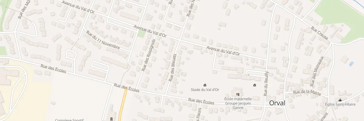 Plan du 12 Rue des Bleuets à Orval