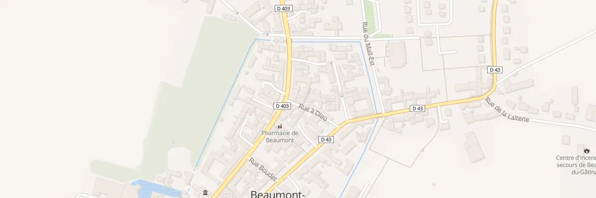 Plan du 38 Rue Montgaudier à Beaumont-du-Gâtinais