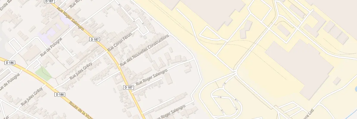 Plan du 215 Rue Roger Salengro à Isbergues