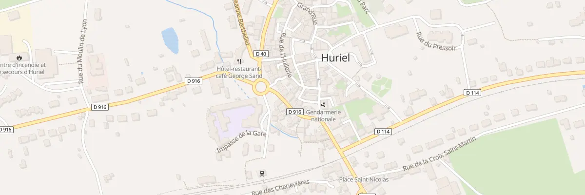 Plan du 6 Rue des Remparts à Huriel