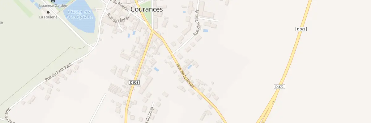 Plan du 3 Rue de la Borde à Courances