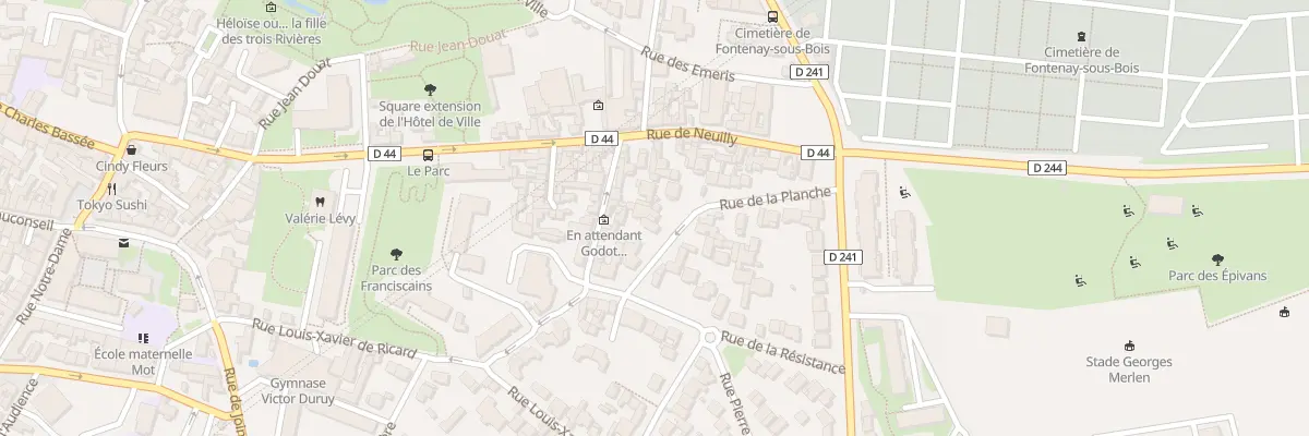 Plan du 5 Rue de la Planche à Fontenay-sous-Bois