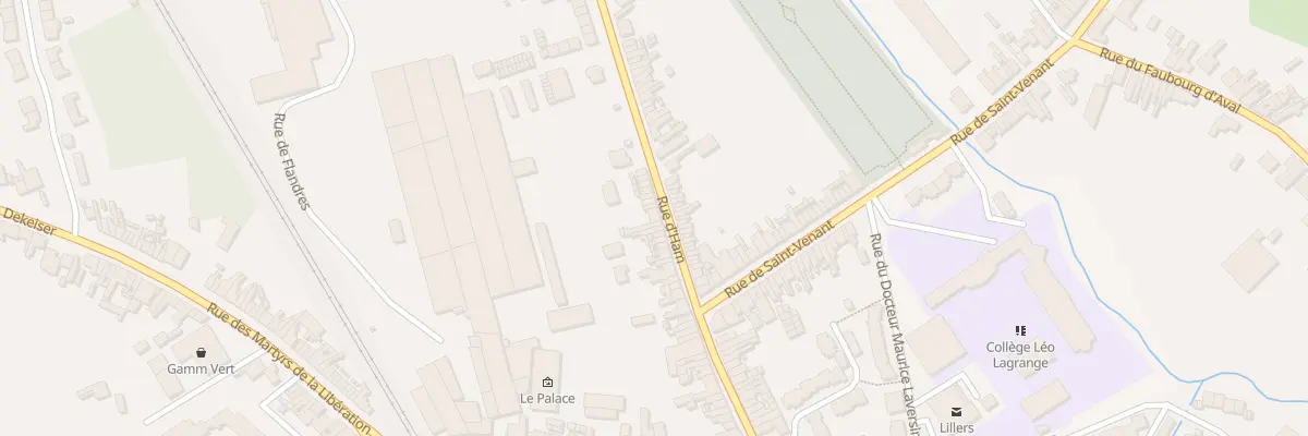 Plan du 58 Rue d’Ham à Lillers