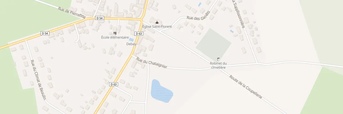 Plan du 1 Rue des Chataigniers à Saint-Florent-le-Jeune