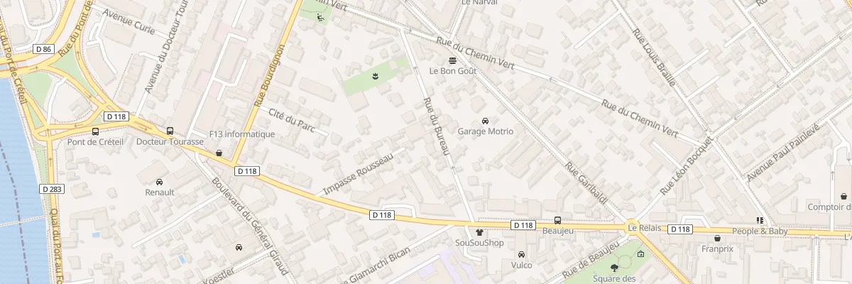 Plan du 14 Rue du Bureau à Saint-Maur-des-Fossés