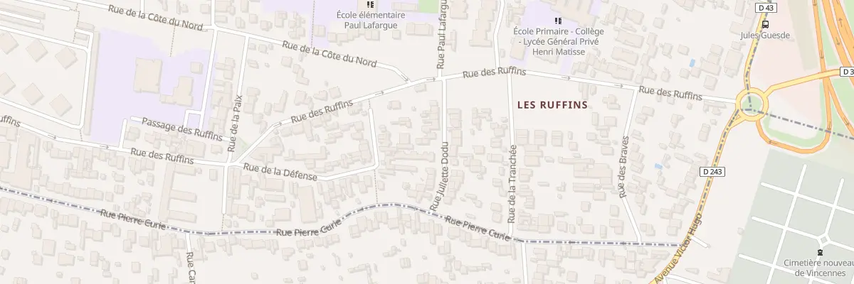 Plan du 18 Rue Juliette Dodu à Montreuil