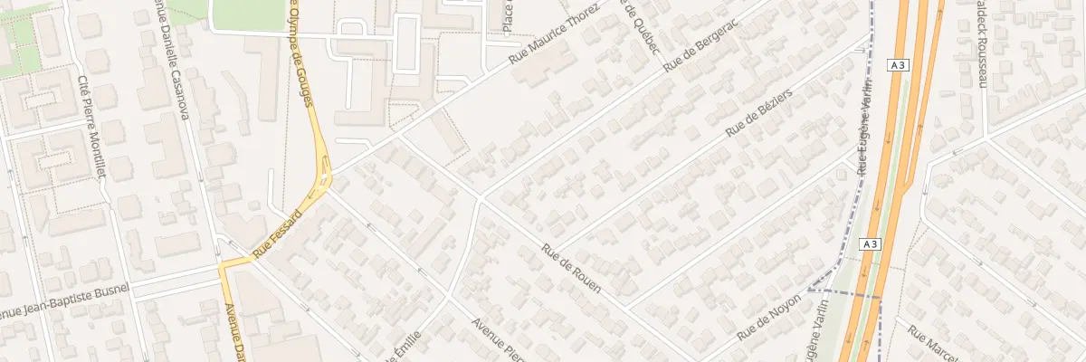 Plan du 6 Rue de Bergerac au Blanc-Mesnil