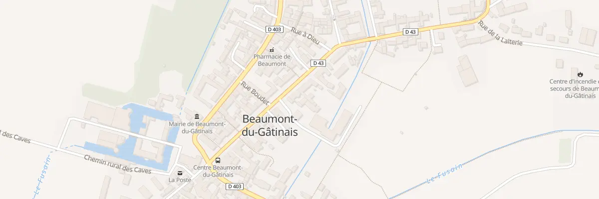 Plan du 38 Rue de l’Hôtel-de-ville à Beaumont-du-Gâtinais