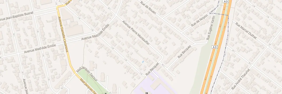 Plan du 52 Av Pierre Montaufier au Blanc-Mesnil