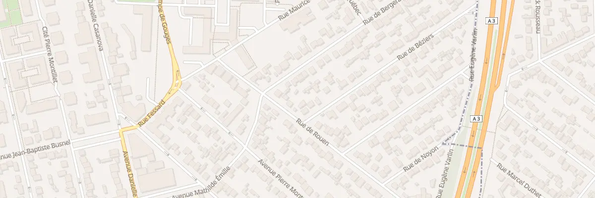 Plan du 5 Rue de Rouen au Blanc-Mesnil