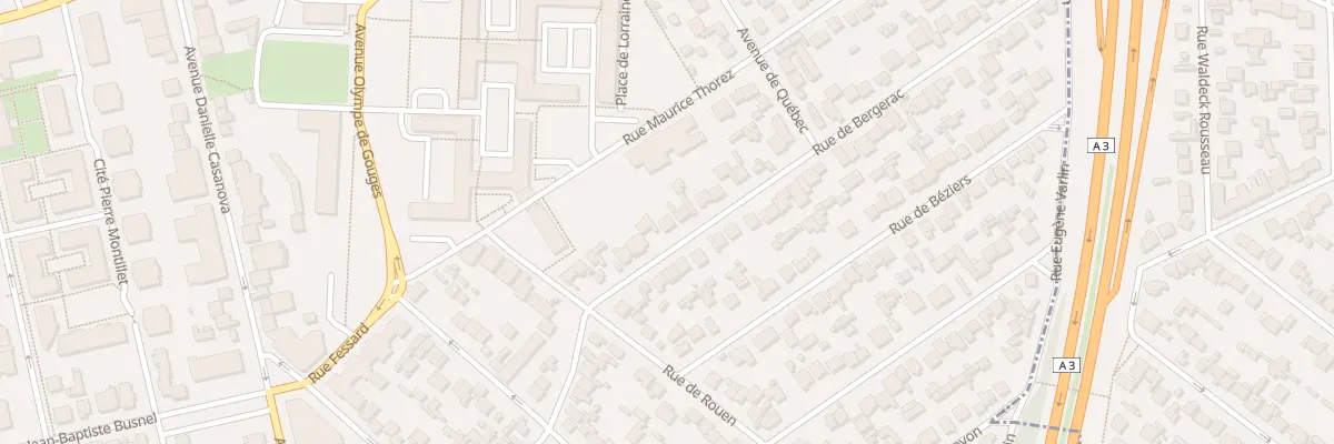 Plan du 13 Rue de Bergerac au Blanc-Mesnil