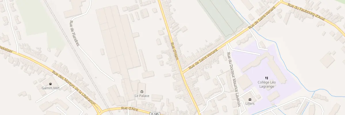 Plan du 46 Rue d’Ham à Lillers