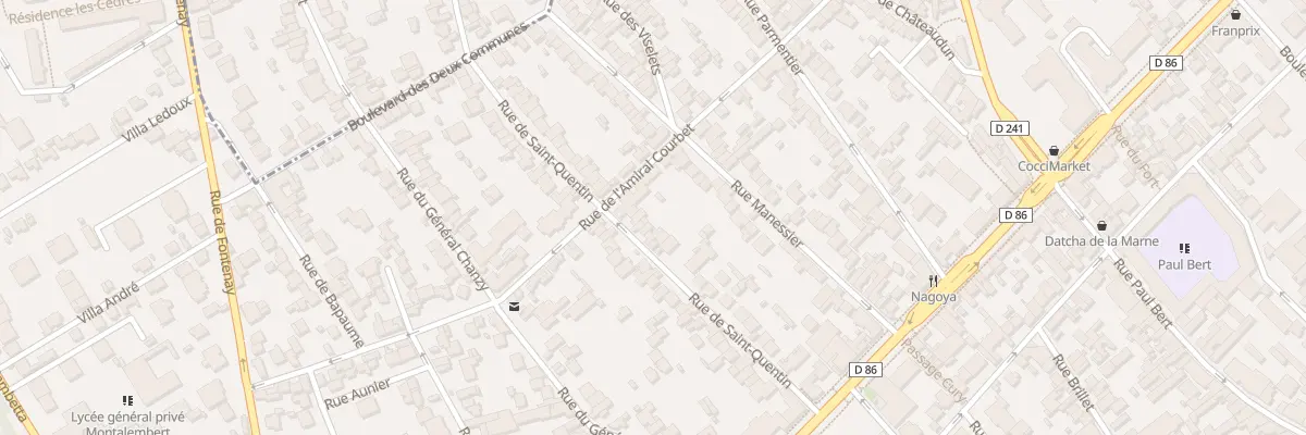 Plan du 30 Rue de Saint-Quentin à Nogent-sur-Marne