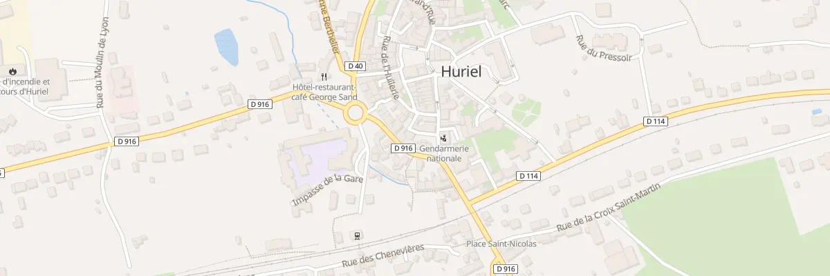 Plan du 4 Rue de la Porte à Huriel