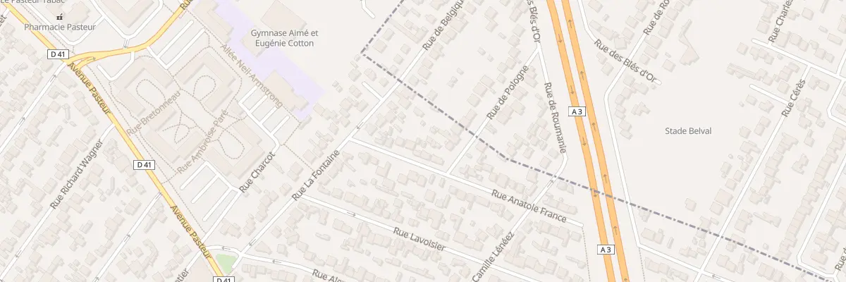Plan du 9 Rue Anatole France au Blanc-Mesnil