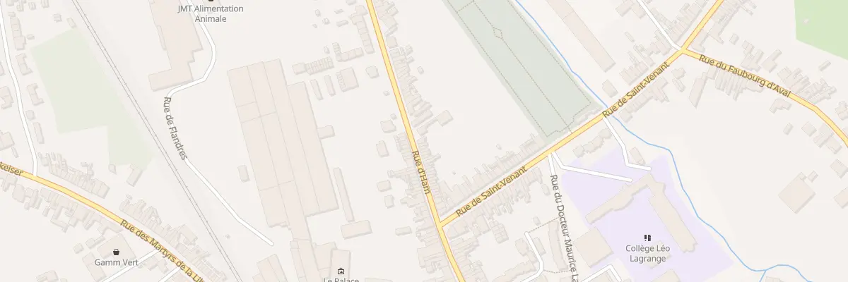 Plan du 77 Rue d’Ham à Lillers