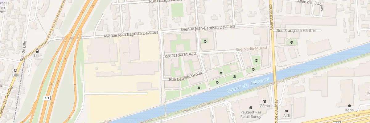 Plan du 11 Rue Nadia Murad à Bondy