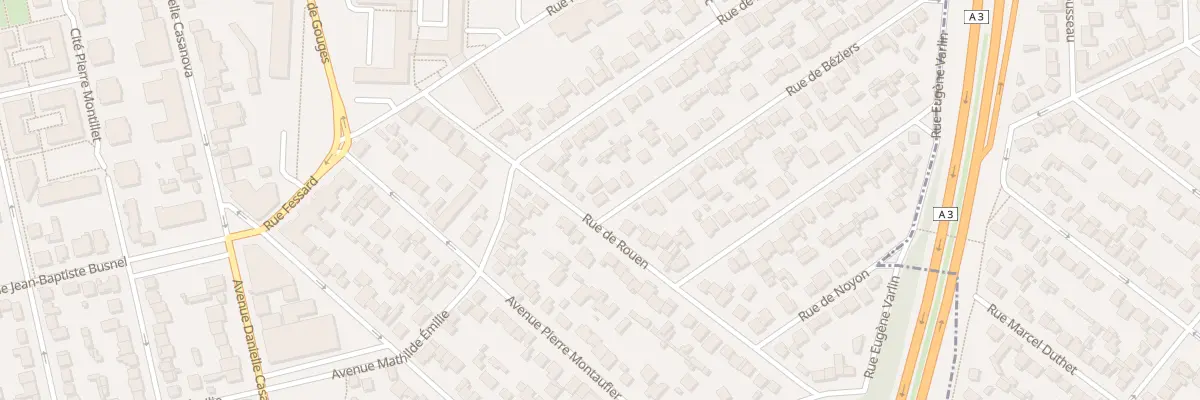 Plan du 1 Rue de Béziers au Blanc-Mesnil