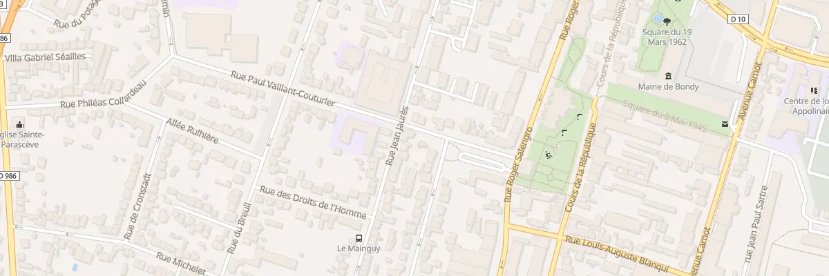 Plan du 38 Rue Paul Vaillant-couturier à Bondy