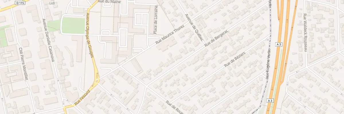 Plan du 17 Rue de Bergerac au Blanc-Mesnil
