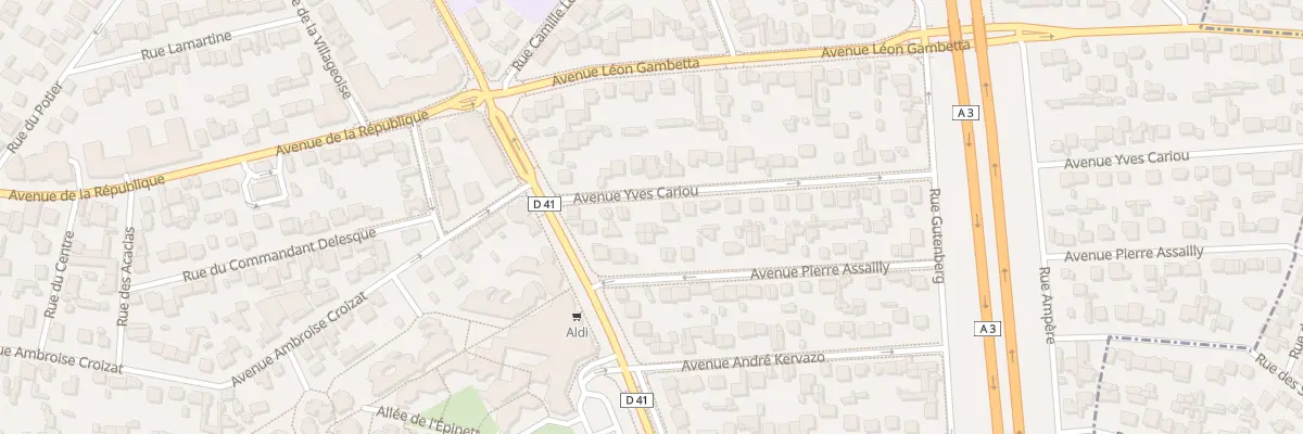 Plan du 10 Av Yves Cariou au Blanc-Mesnil