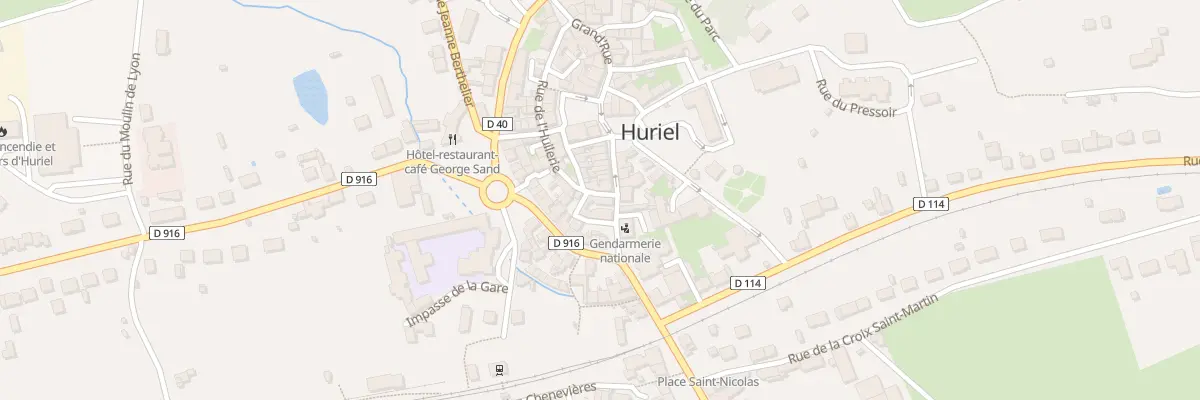 Plan du 1 Grand Rue à Huriel