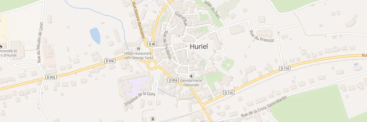 Plan du 5 Gr Grand Rue à Huriel