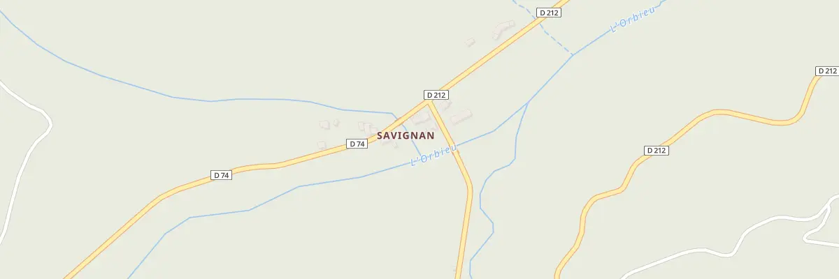Plan du 24 Savignan à Auriac