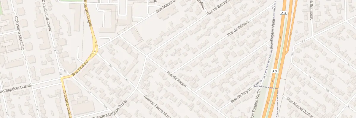 Plan du 5 Rue de Béziers au Blanc-Mesnil