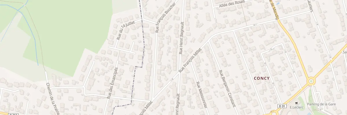 Plan du 23 Rue Henri Regnault à Yerres