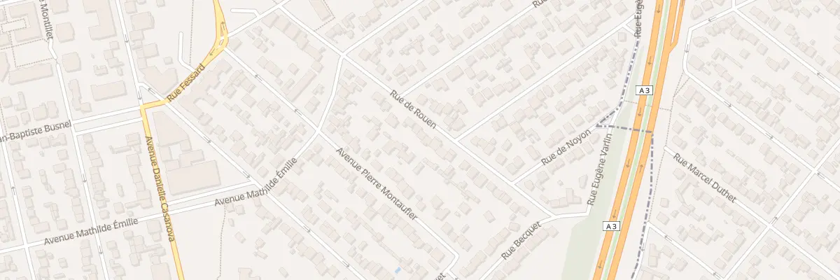 Plan du 16 Rue de Rouen au Blanc-Mesnil