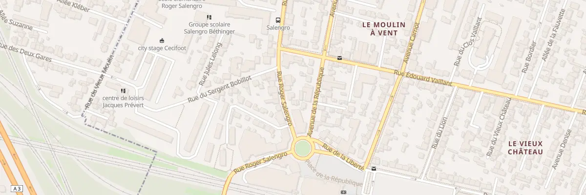 Plan du 89 Rue Roger Salengro à Bondy