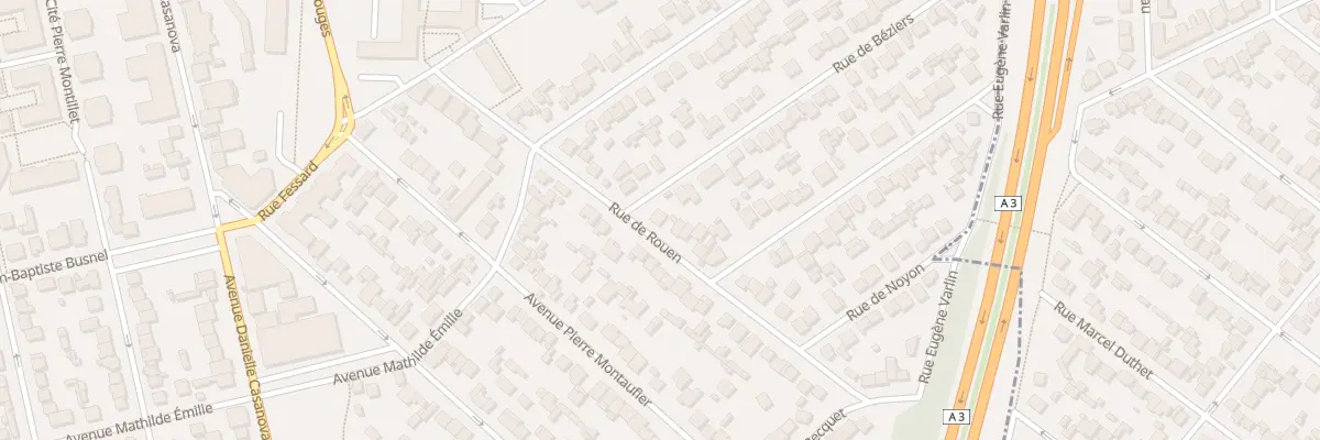 Plan du 2 Rue de Béziers au Blanc-Mesnil