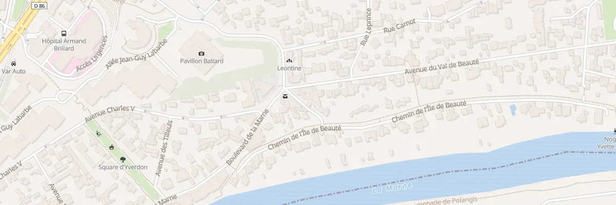 Plan du 1B Che de l’Ile de Beauté à Nogent-sur-Marne