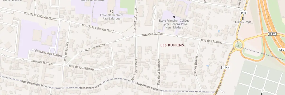 Plan du 7 Rue Juliette Dodu à Montreuil