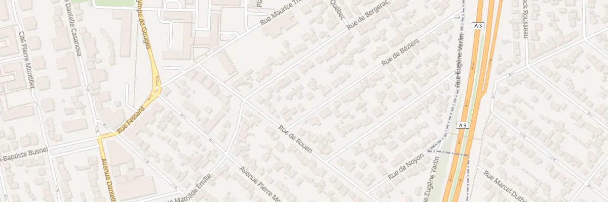 Plan du 7 Rue de Béziers au Blanc-Mesnil