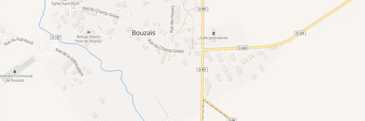 Plan du 43 Rue du Champ Grelet à Bouzais