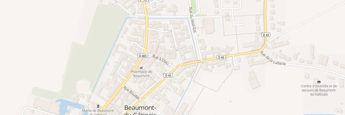 Plan du 47 Rue de l’Hôtel-de-ville à Beaumont-du-Gâtinais