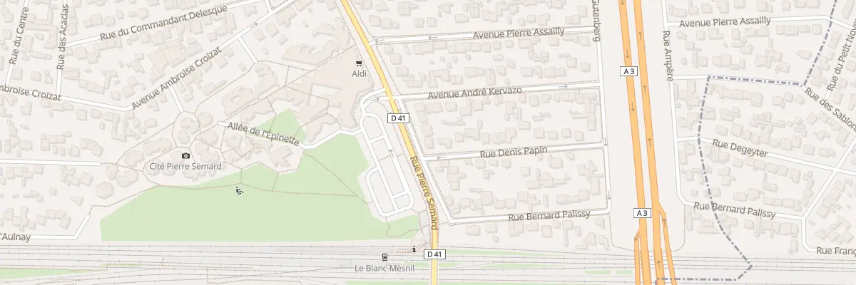 Plan du 36 Rue Pierre Sémard au Blanc-Mesnil