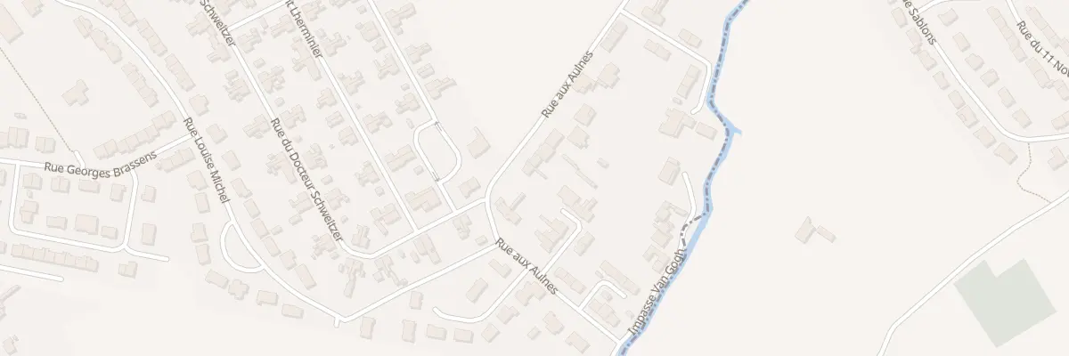 Plan du 45 Rue aux Aulnes à Isbergues